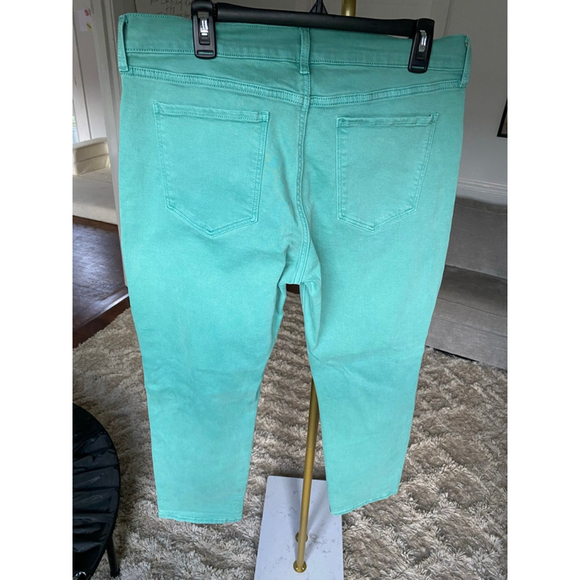 Old Navy Distressed Boyfriend Jeans Mint Sz 12 Y2K Preppy Streetwear Artsy Boho - Picture 5 of 8